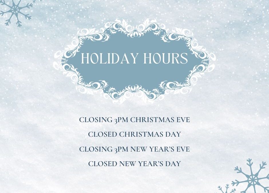 Holiday Hours 2026